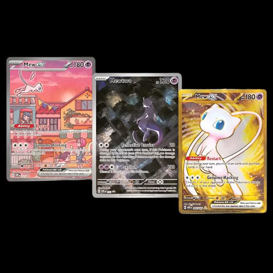 Pokemon Scarlet & Violet 151 Ultra Premium Collection Mews and Mewtwo 151 promo cards ONLY