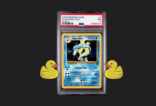 *DUCK RACE* 2000 POKEMON GAME BASE II 7 GYARADOS-HOLO PSA 7
